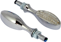 BikeIt Micro Oval Motorbike LED Indicators