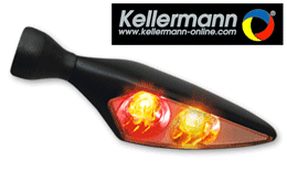 Kellermann Micro Rhombus DF LED Motorcycle Indicator + Rear Lights