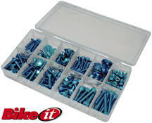BikeIt 150 Piece Metric Anodised Motorcycle Bolt Kits