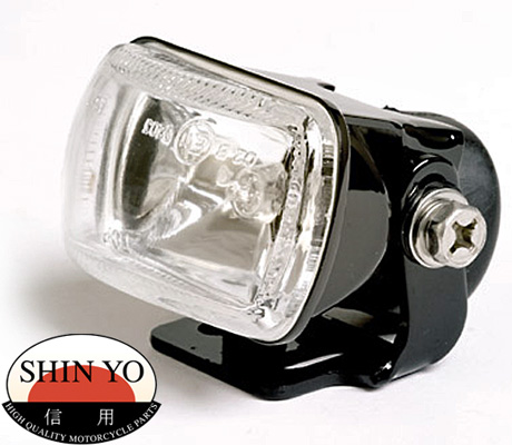 Shin Yo Micro Motorcycle Projector Fog Light in Black