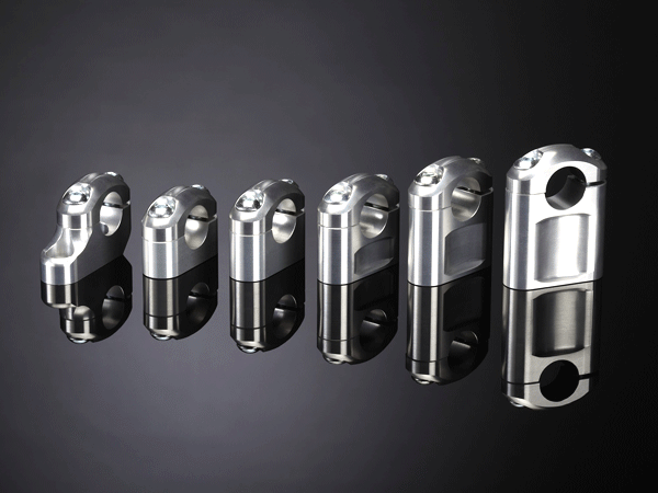 ABM CNC 22mm Handlebar Risers in Various Heights