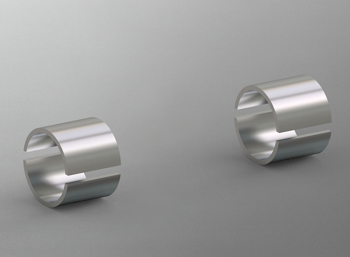 ABM Motorcycle Handlebar Clamp Reducer Set From 1 Inch to 22mm