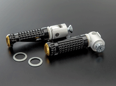 ABM rGrip Universal Folding CNC Footrest Pair