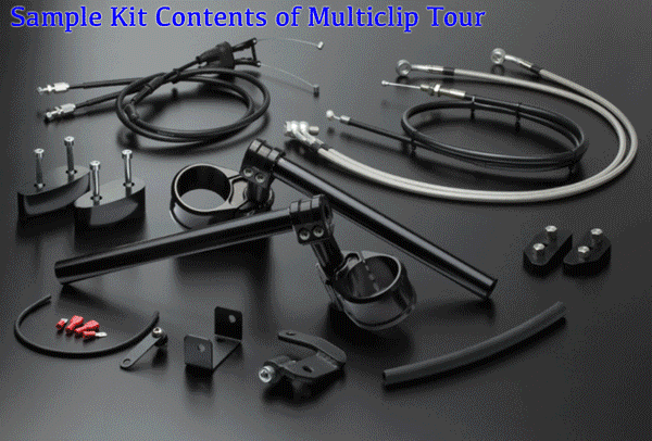 Aprilia RSV4RR and RF 2015 onwards ABM Multiclip Adjustable Clip On Comfort Kit