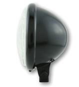 Bates Style Headlight Black LHD Only Bottom Mount
