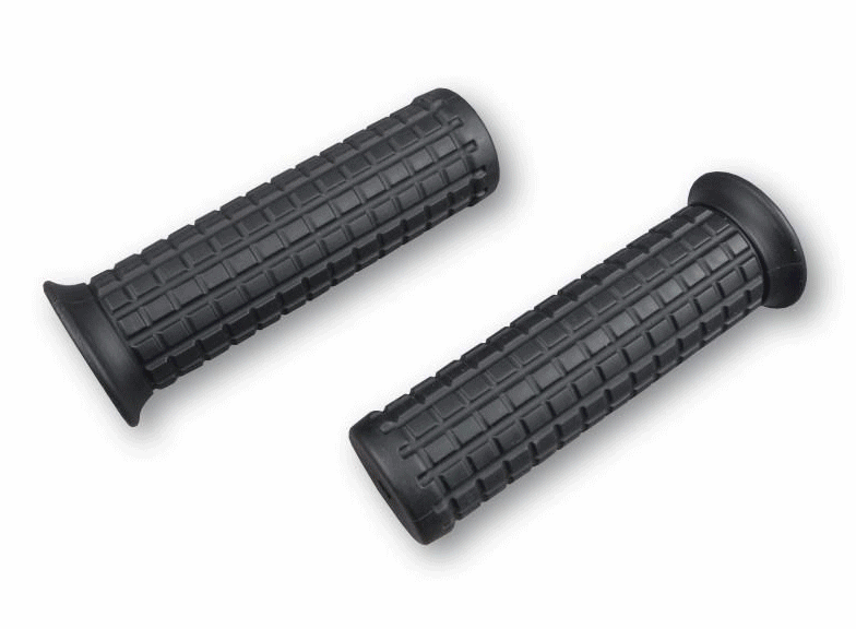 Custom Old Style 1" Soft Rubber Motorcycle Handlebar Grips