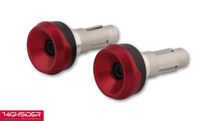 Highsider Akron~XS Handlebar Bar End Weights with Coloured Insert