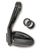 Highsider FERRARA Milled Motorcycle Custom Handlebar End Mirrors Black Finish