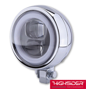 Highsider 120mm FLAT Type 9 LED Motorcycle Headlight