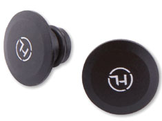Highsider CNC Logo Mirror Mounting Hole Cap M10 Matt Black