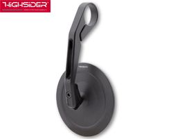 Highsider MONTANA~SLIM Long Universal Satin Black Bar End Mirror E~Marked