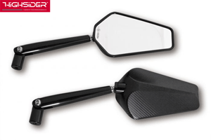 Highsider PRATO Handlebar Mirror Black Anodized Aluminium Head