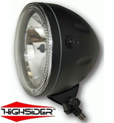 Highsider Skyline Bottom Mount Headlight with LED Parking Light Ring