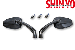 Highsider Victory Aluminium Motorcycle Mirror Pair E marked