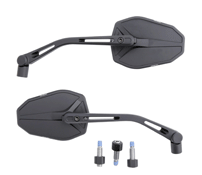 Highsider Victory~Slim Matt Black Adjustable Stem CNC Motorcycle Mirror E marked