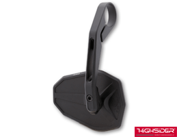 Highsider VICTORY~SLIM Long Universal Satin Black Bar End Mirror E~Marked
