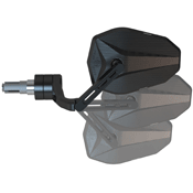Highsider pro Victory X Force Evo Bar End Mirror Black