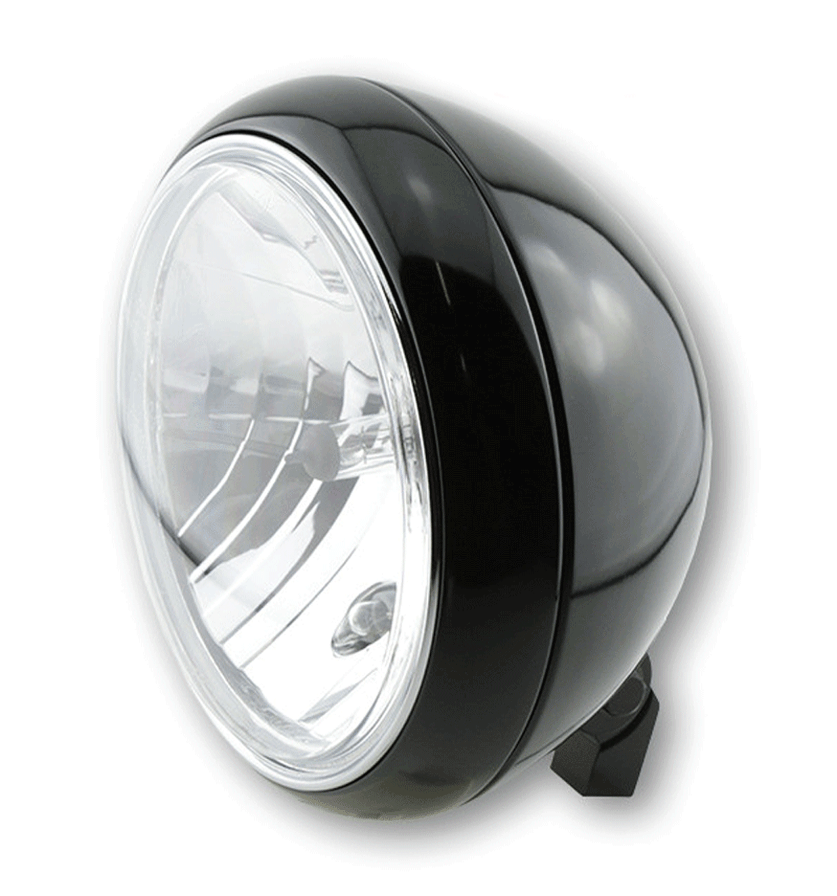 Highsider YUMA 2 Bottom Mount 7 Inch Motorcycle Headlight Prismatic Lens