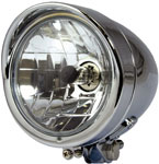 Chrome Custom Bullet Streetfighter Motorbike Headlight