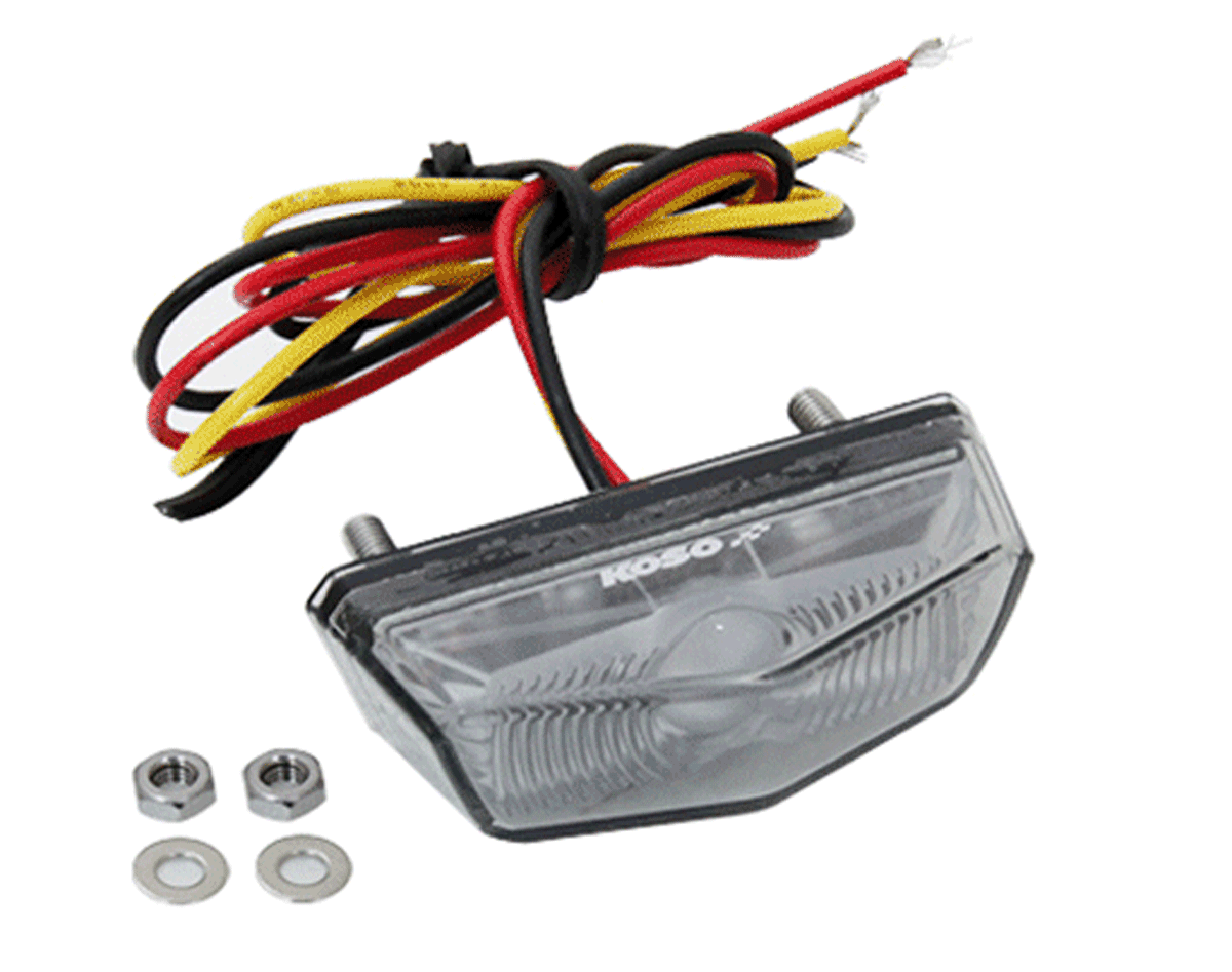 Koso Nano Smoke Lens LED Motorcycle Stop and Tail Light