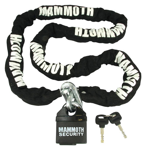 Mammoth Security 10mm Square Motorbike Security Lock and Chain