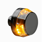 Motogadget mo.Blaze Disc DARK Motorcycle Bar End Indicators