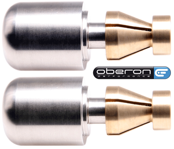 Oberon Performance CNC Stainless Steel Heavy Universal Motorcycle Bar End Weights