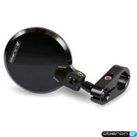 Oberon Performance CNC Folding 75mm Round Clamp Mirror