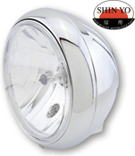 Shin Yo YUMA 7 Inch Bottom Mount Motorcycle Headlight Prismatic Lens