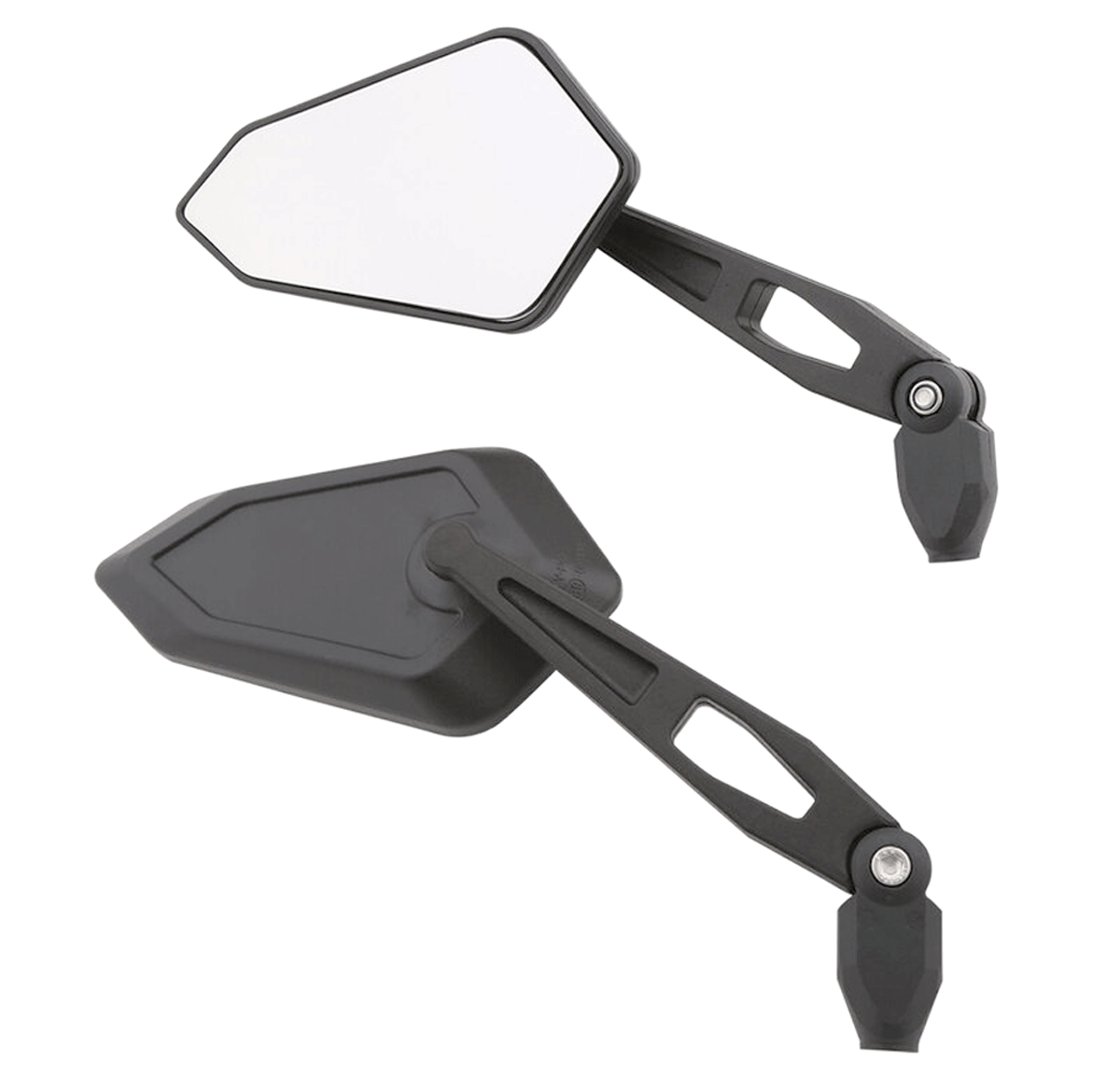 Highsider Booster Mirror Pair Black ABS Plastic