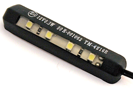 Flexible Self Adhesive Motorcycle LED Number Plate Light E~marked