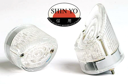 Shin Yo Nose LED Motorcycle Indicator Pair Clear Lens
