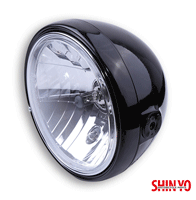 Shin Yo 7 Inch Santa Fe Motorcycle Headlight E~Marked