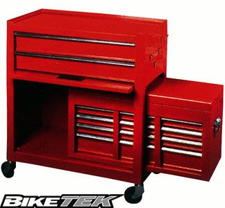 BikeTek Motorcycle Workshop Tool Chest and Cabinet