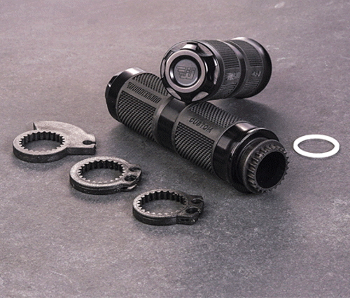 Wunderkind 22mm CNC Aluminium and Rubber Handlebar Grips