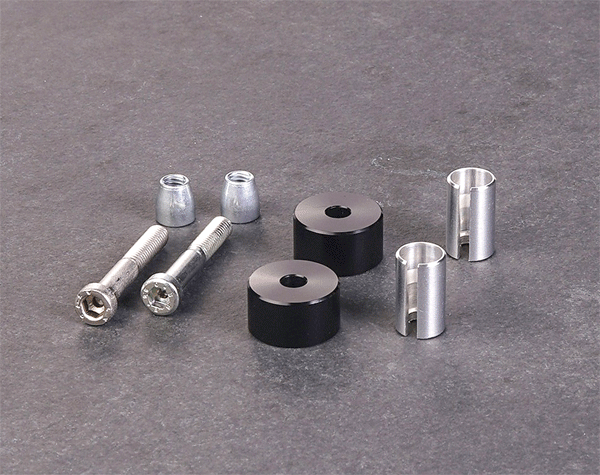 Wunderkind 22mm Handlebar Mounting Set for Wunderkind Bar End Mirrors